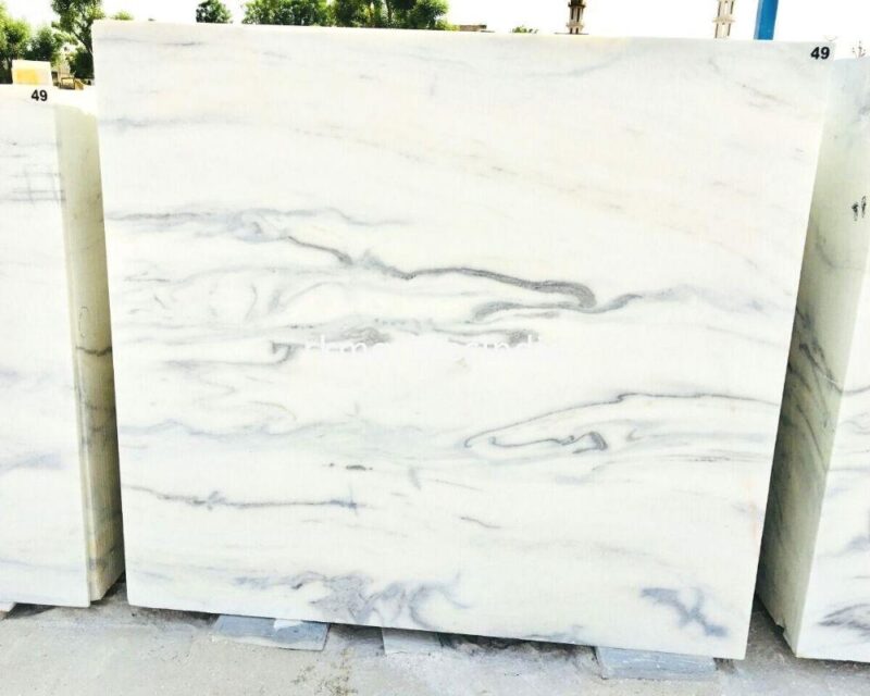 Albeta white marble slabs