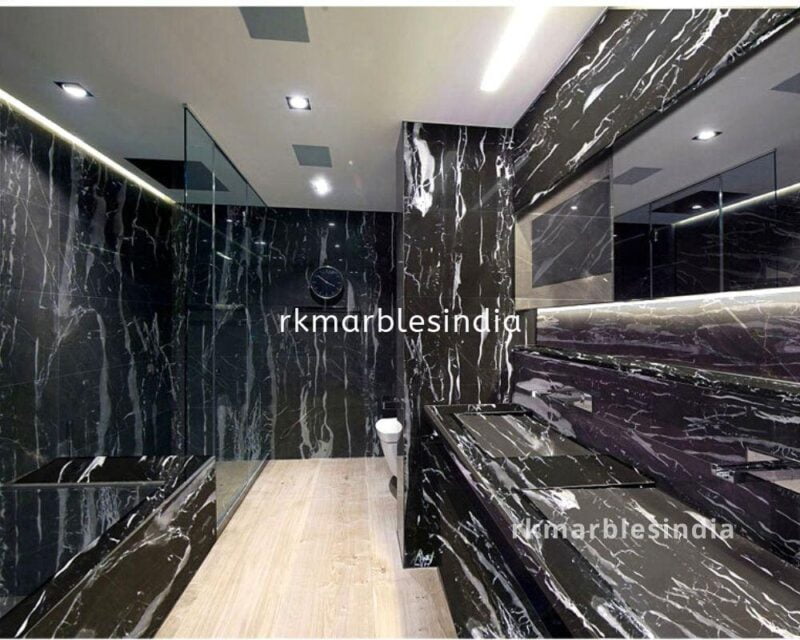 Black Portoro Waves Marble